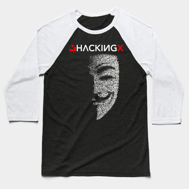 HackingX Official Art Baseball T-Shirt by lojahackingx